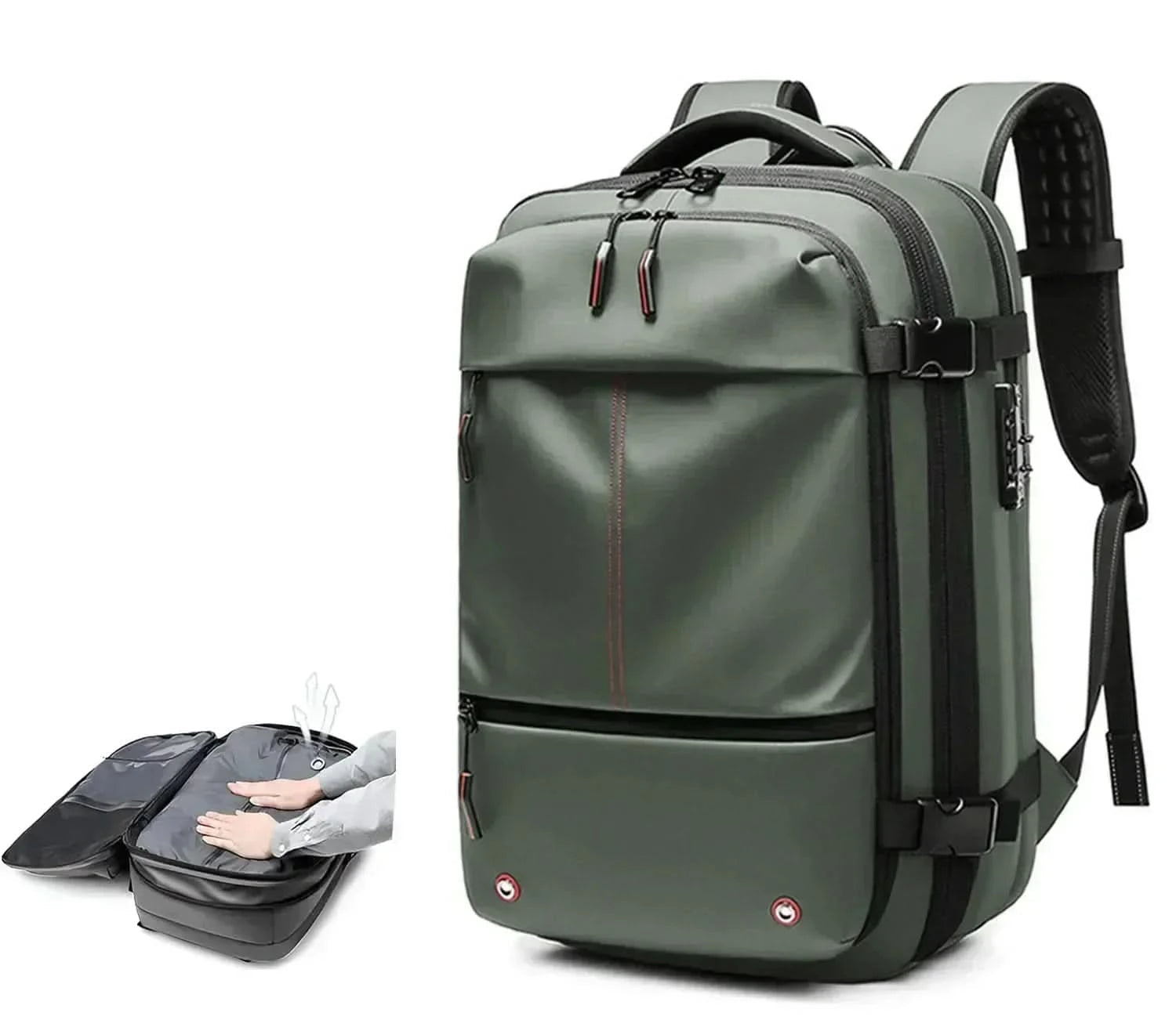 Aero Compressible Laptop Backpack | Water-Repellent, Travel-Friendly