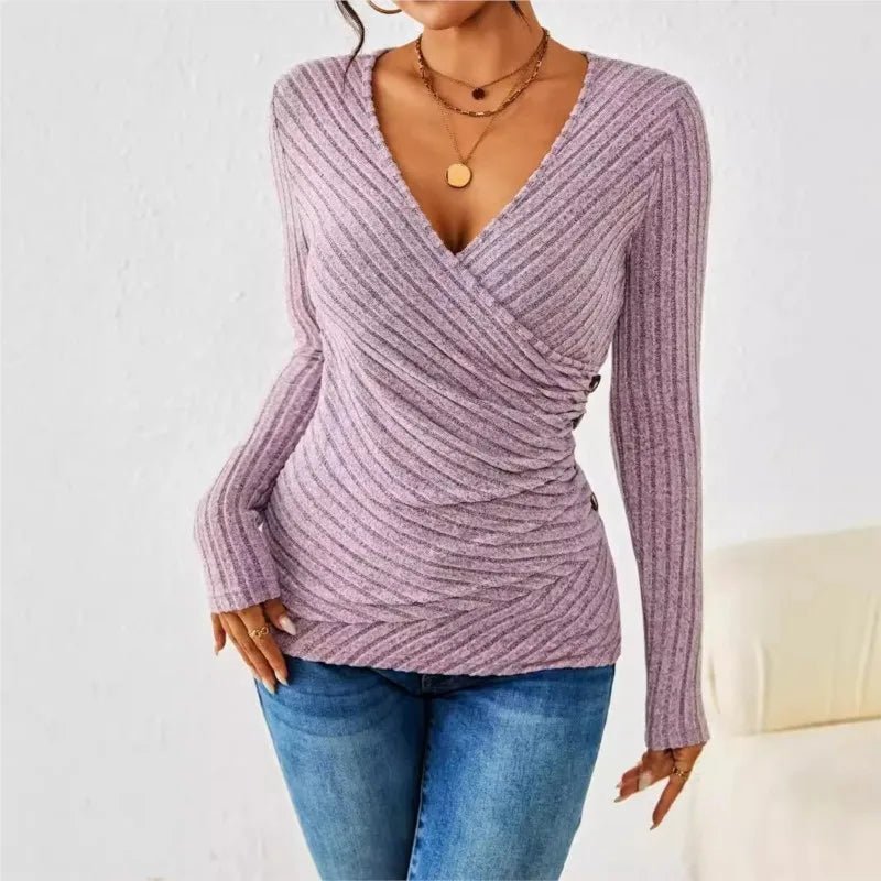 Ava Women's Long Sleeve Top | Soft Touch, Tummy Tucking
