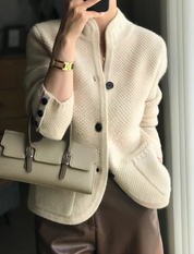 Bella Women's Cardigan | Cashmere, Button-Up Style