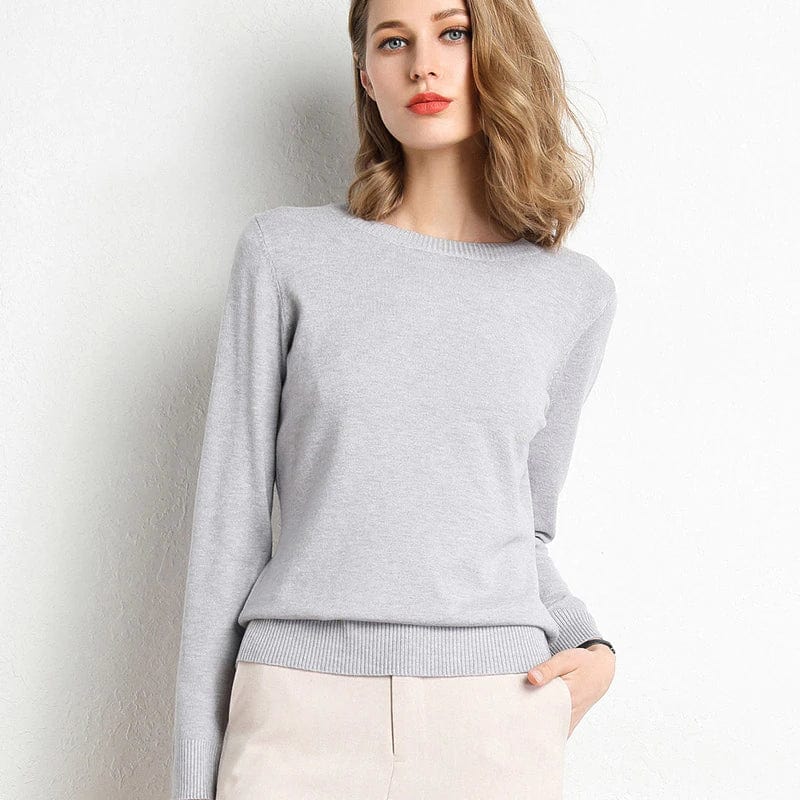 Bella Women's Sweater | Wool Blend, Minimalist Design
