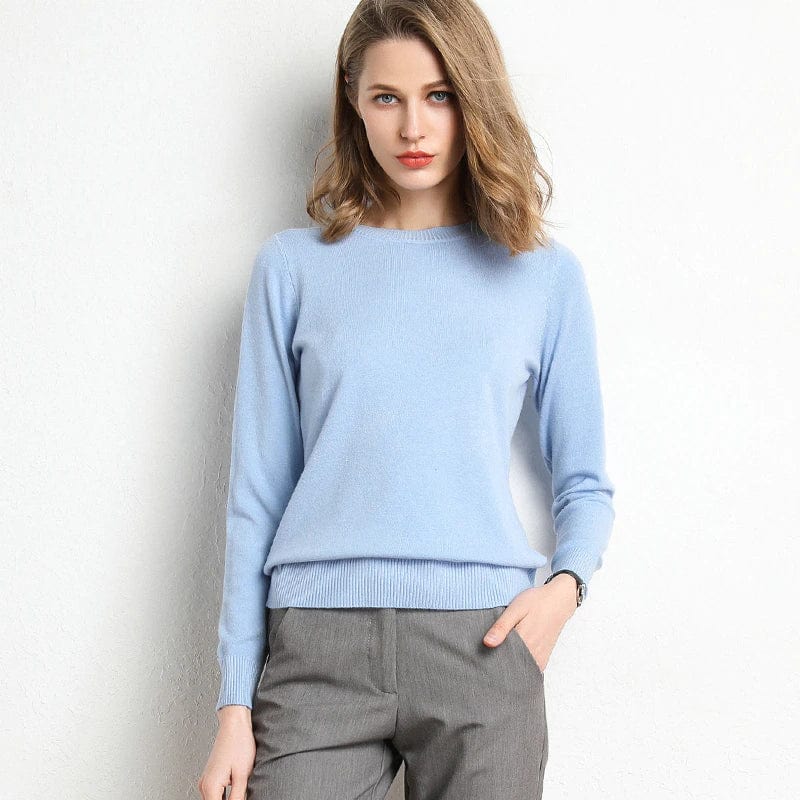 Bella Women's Sweater | Wool Blend, Minimalist Design