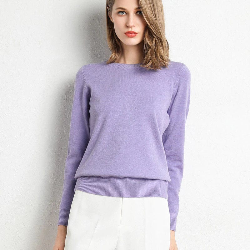 Bella Women's Sweater | Wool Blend, Minimalist Design