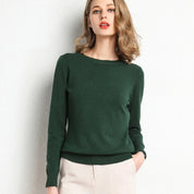Bella Women's Sweater | Wool Blend, Minimalist Design
