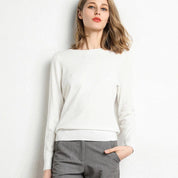 Bella Women's Sweater | Wool Blend, Minimalist Design