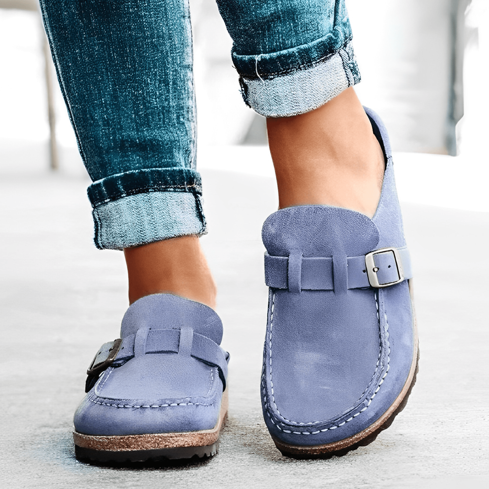 Bree Women's Slippers | Orthopedic Support, Leather Look