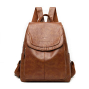 Eda Women's Leather Backpack | Anti-Theft, Stylish Design
