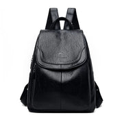 Eda Women's Leather Backpack | Anti-Theft, Stylish Design