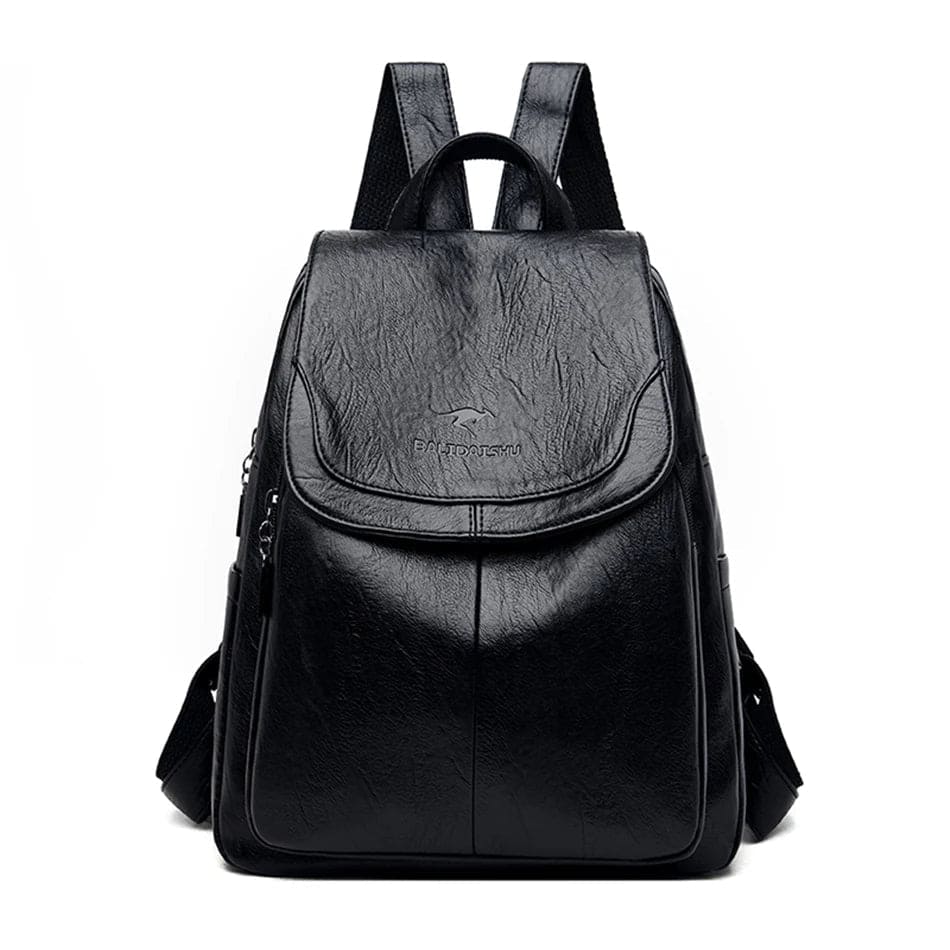 Eda Women's Leather Backpack | Anti-Theft, Stylish Design
