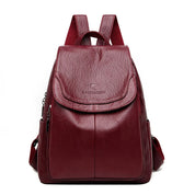 Eda Women's Leather Backpack | Anti-Theft, Stylish Design