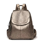 Eda Women's Leather Backpack | Anti-Theft, Stylish Design