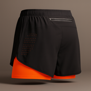 Eli Men's 2-in-1 Gym Shorts | Quick-Dry Fabric, Elastic Phone Pocket