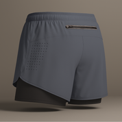 Eli Men's 2-in-1 Gym Shorts | Quick-Dry Fabric, Elastic Phone Pocket