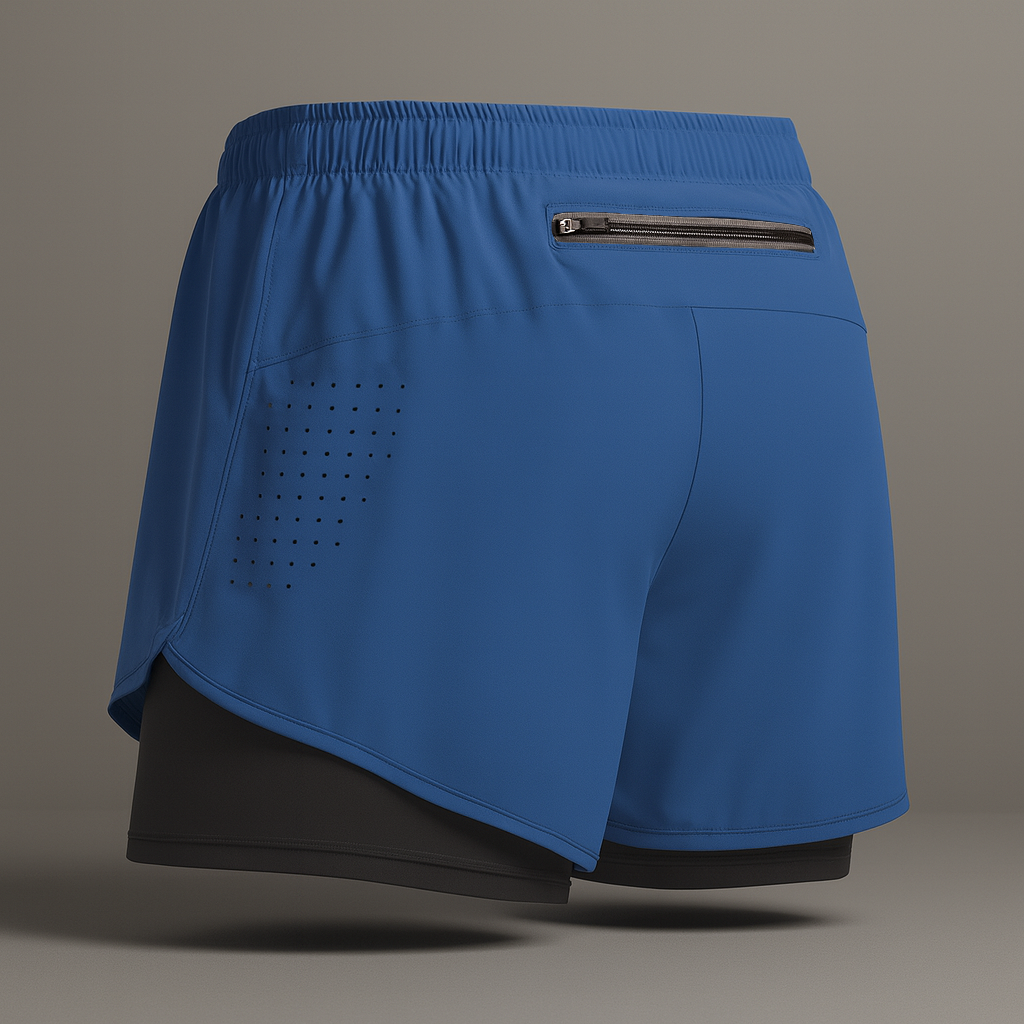 Eli Men's 2-in-1 Gym Shorts | Quick-Dry Fabric, Elastic Phone Pocket