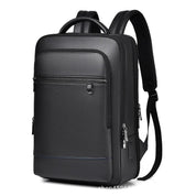 Eli Unisex Leather Rucksack | USB Port, 15.6-Inch Laptop Compatible