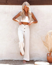 High Waisted Wide Leg Trousers – Black Palazzo Pants for Women, Comfortable and Stylish Fit 1