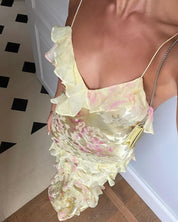 Luna Women's Maxi Dress | Lightweight Pastel Ruffles