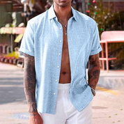 Maverick Men's Linen Shirt | Lightweight Casual Summer Essential