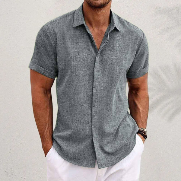 Maverick Men's Linen Shirt | Lightweight Casual Summer Essential