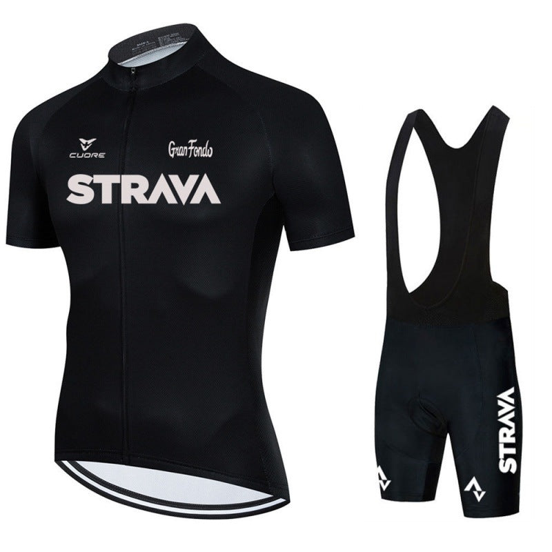 Men's Cycling Clothing Set with Jersey and Bib Shorts – Breathable and Lightweight 0