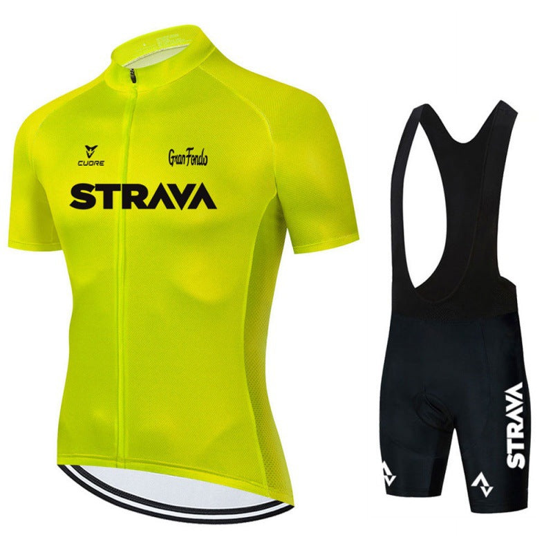 Men's Cycling Clothing Set with Jersey and Bib Shorts – Breathable and Lightweight 3