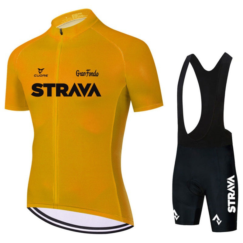 Men's Cycling Clothing Set with Jersey and Bib Shorts – Breathable and Lightweight 5