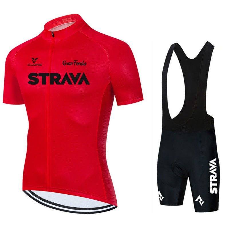 Men's Cycling Clothing Set with Jersey and Bib Shorts – Breathable and Lightweight 8