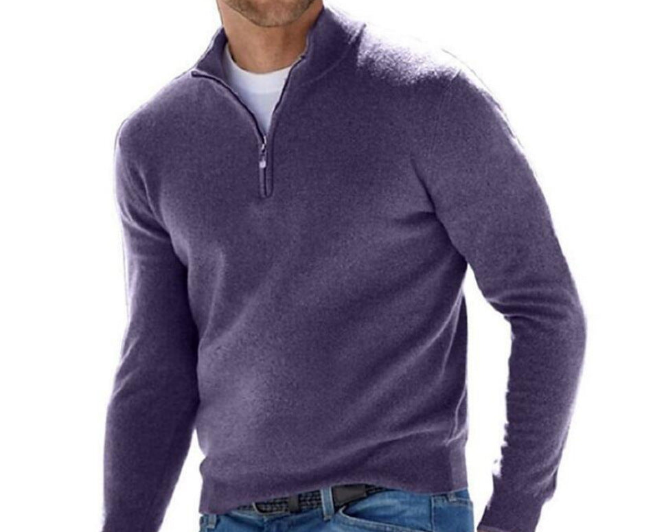 Men's Half Zip Sweater – Versatile Casual and Business Attire 8