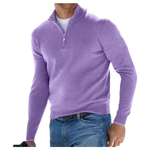 Men's Half Zip Sweater – Versatile Casual and Business Attire 9