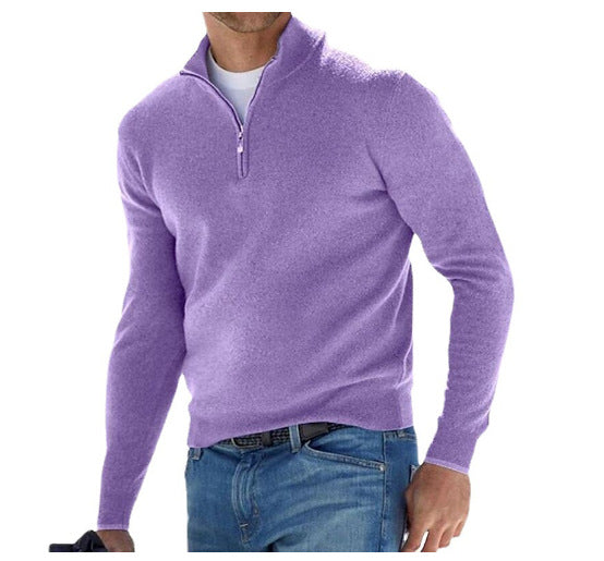 Men's Half Zip Sweater – Versatile Casual and Business Attire 9