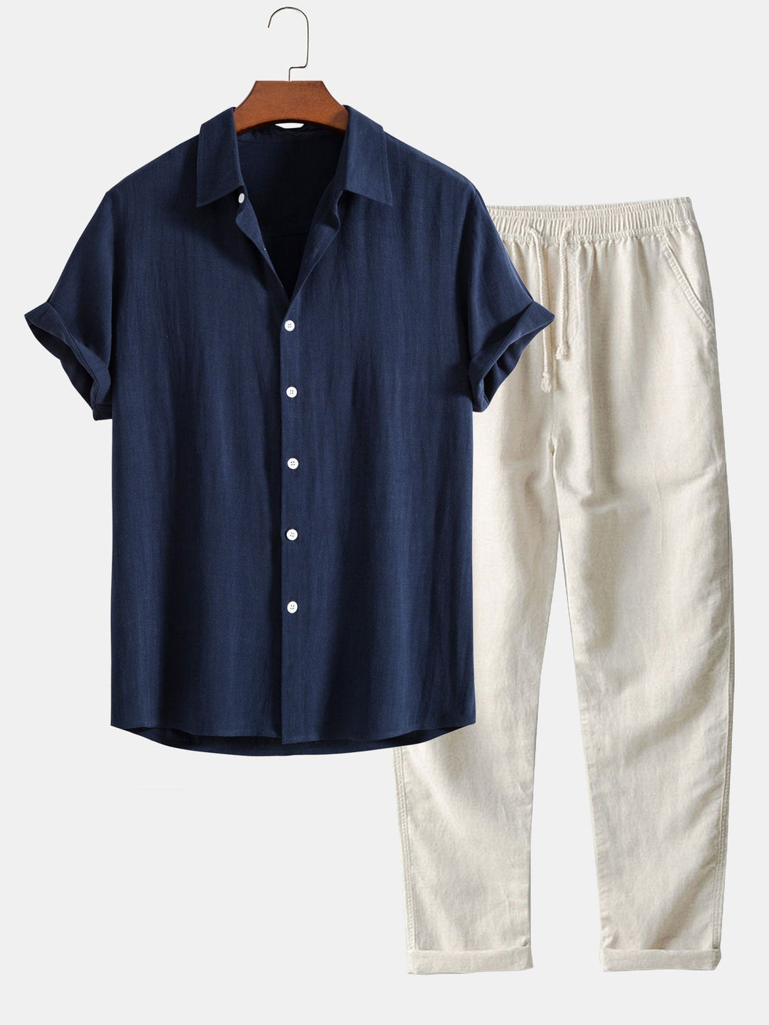 Milo Men's Summer Set | Short Sleeve Shirt and Pants