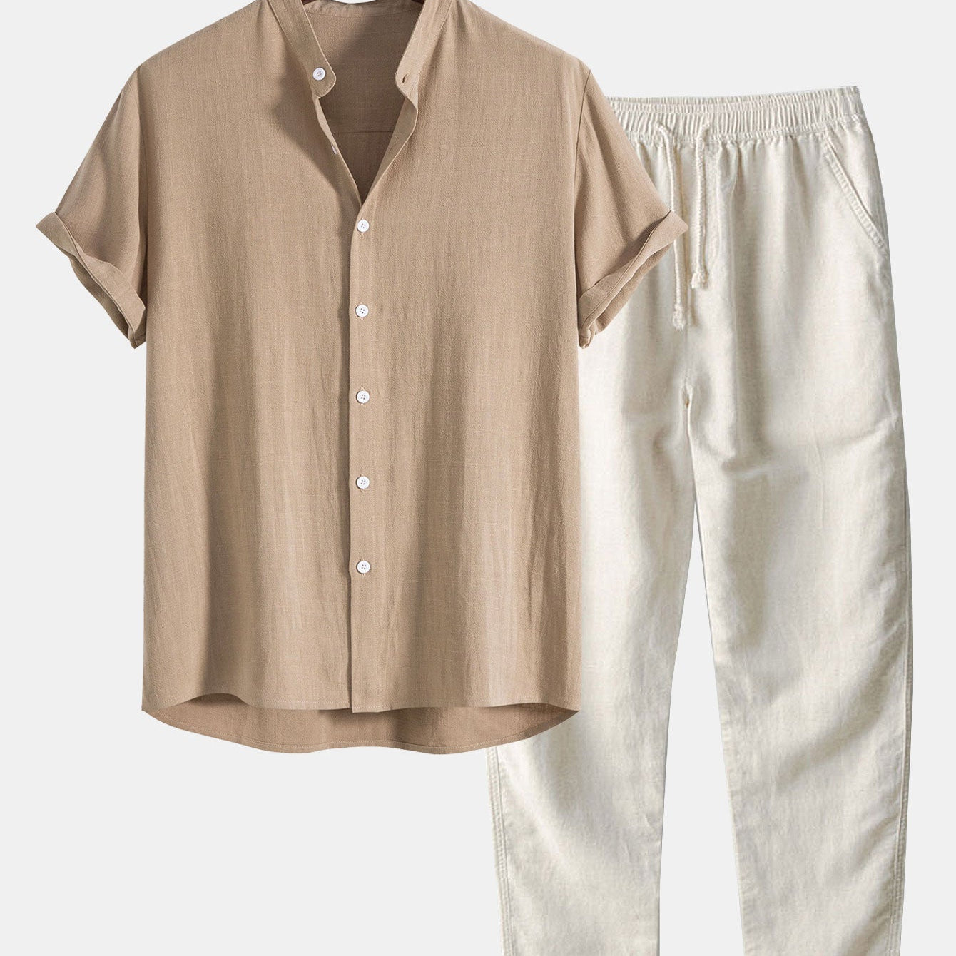 Milo Men's Summer Set | Short Sleeve Shirt and Pants