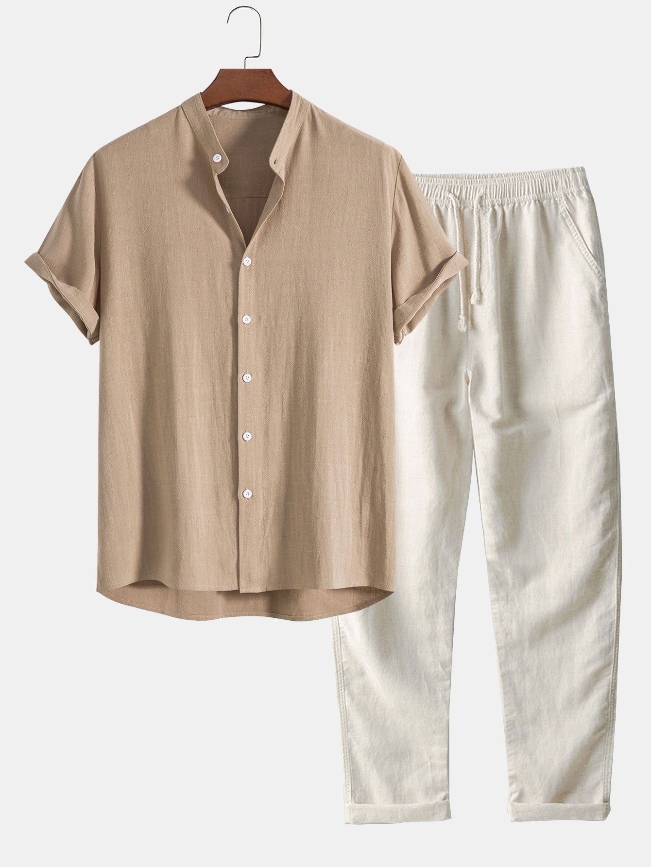 Milo Men's Summer Set | Short Sleeve Shirt and Pants