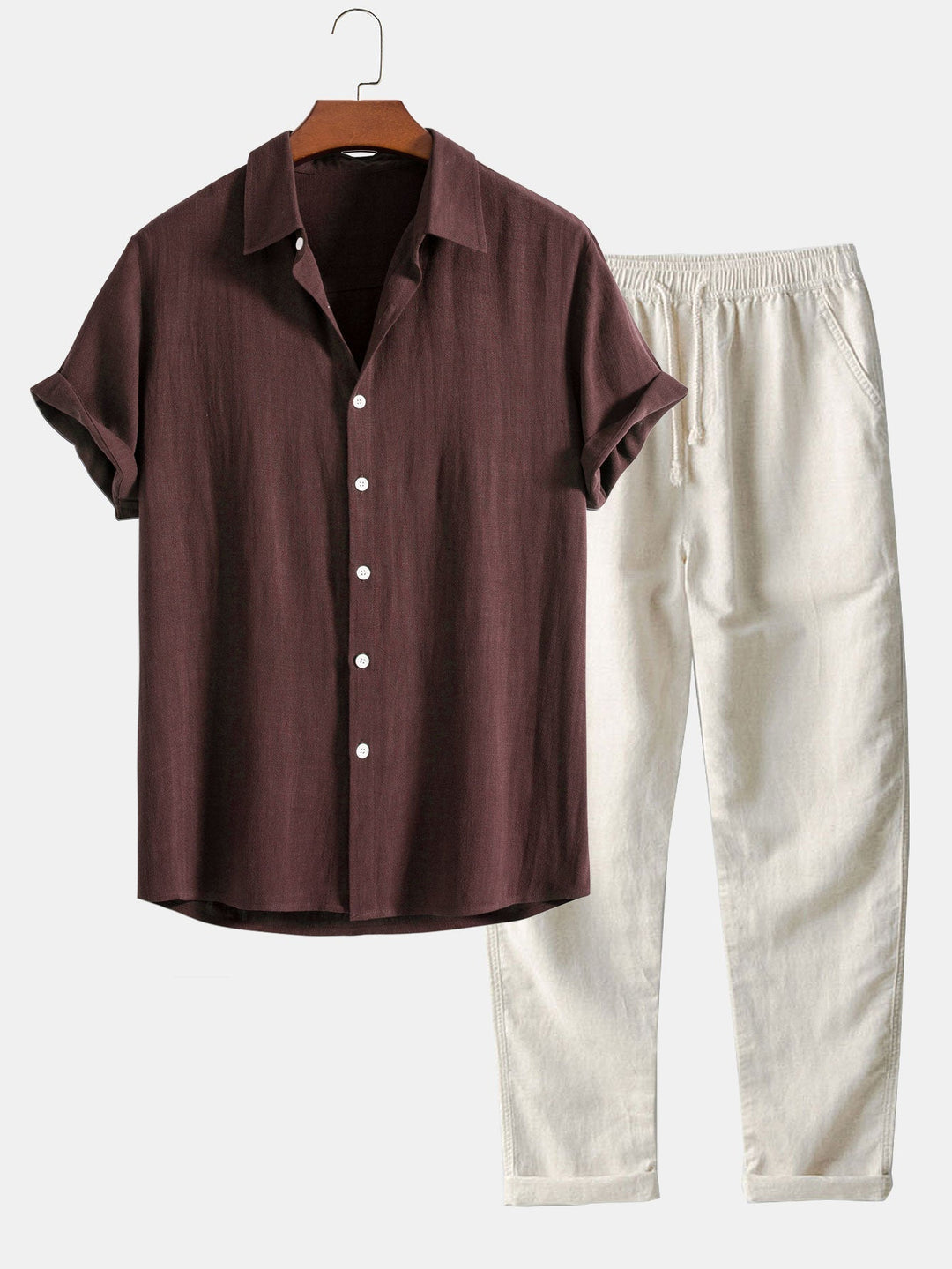 Milo Men's Summer Set | Short Sleeve Shirt and Pants