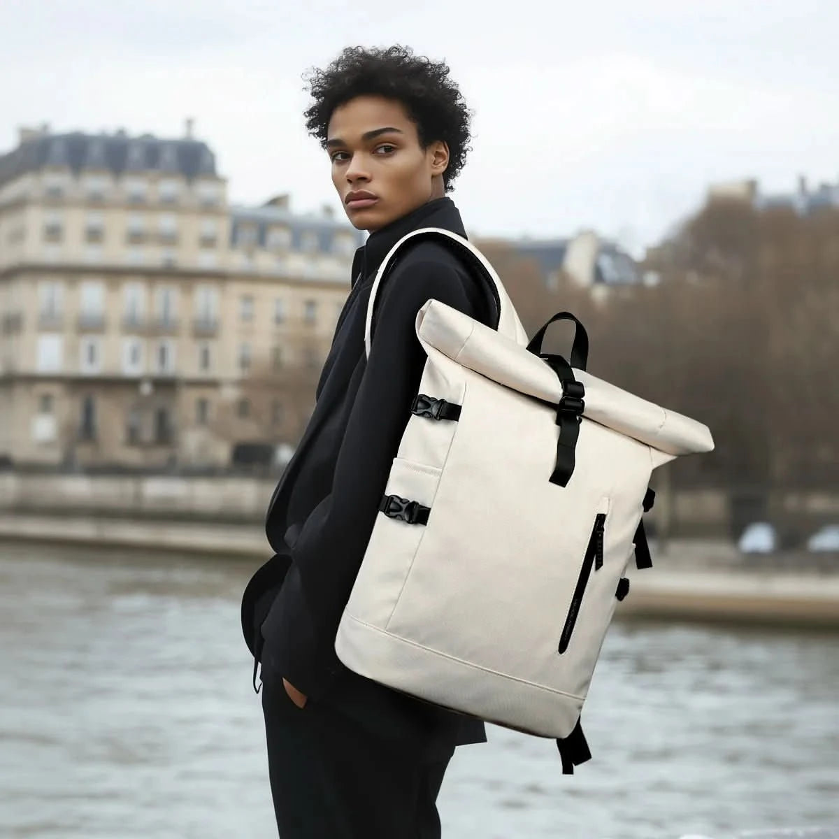 Rollo Expandable Rucksack | Water-Repellent, Laptop Compartment