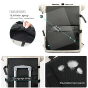 Rollo Expandable Rucksack | Water-Repellent, Laptop Compartment