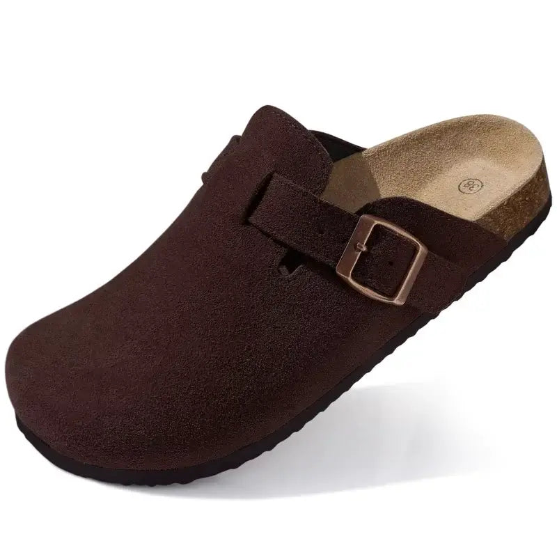 Tessa Clogs | Suede, Ergonomic Sole