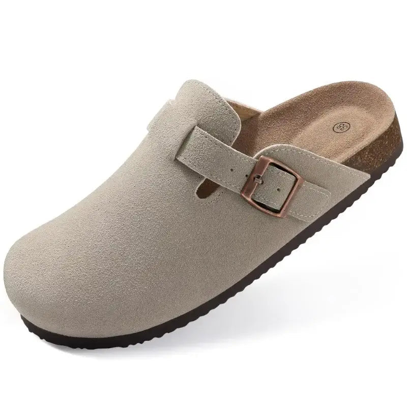 Tessa Clogs | Suede, Ergonomic Sole