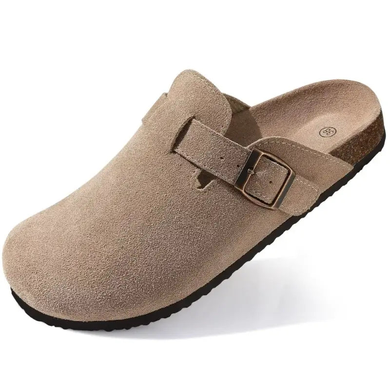 Tessa Clogs | Suede, Ergonomic Sole