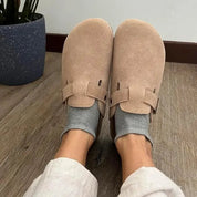 Tessa Clogs | Suede, Ergonomic Sole