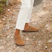 Tessa Clogs | Suede, Ergonomic Sole