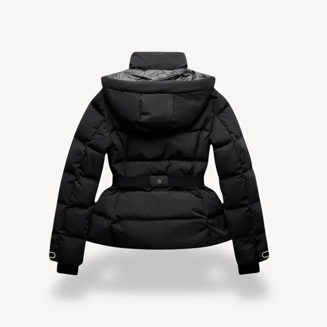 Wendy Women's Black Puffer Jacket | Water-Resistant, Chic Design
