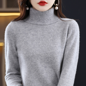 Women's Black Turtleneck Sweater – Soft Wool Knitwear for Comfort and Style in Multiple Sizes 10