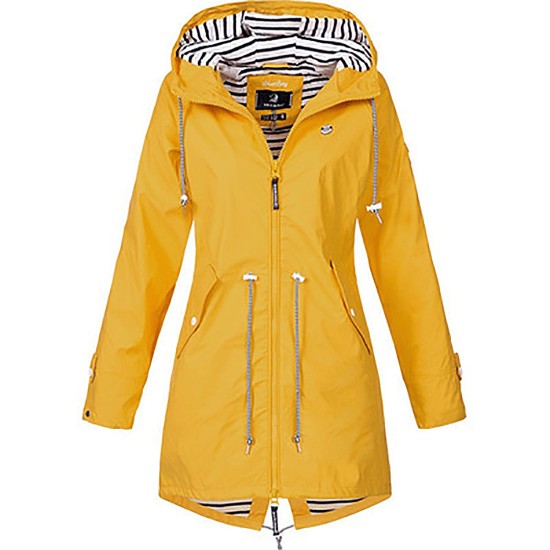 Women's Winter Rain Jacket with Hood – Stylish Water-Resistant Windbreaker for Versatile Outfits 0