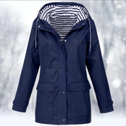 Women's Winter Rain Jacket with Hood – Stylish Water-Resistant Windbreaker for Versatile Outfits 3