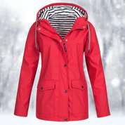 Women's Winter Rain Jacket with Hood – Stylish Water-Resistant Windbreaker for Versatile Outfits 5