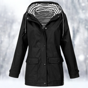 Women's Winter Rain Jacket with Hood – Stylish Water-Resistant Windbreaker for Versatile Outfits 7