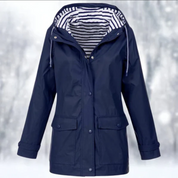 Women's Winter Rain Jacket with Hood – Stylish Water-Resistant Windbreaker for Versatile Outfits 8